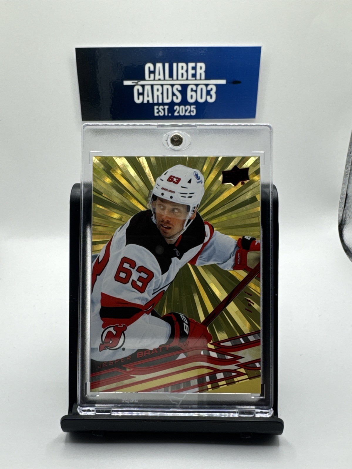 2026-27 Upper Deck Series 1 Outburst Gold Jesper Bratt 1/1 NJ Devils