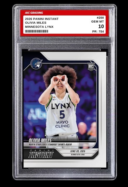 2026 Olivia Miles Panini Instant Rookie Card #200 Minnesota 1/784 Mint Graded 10 2026 Olivia Miles Panini Instant Rookie Card #200 Minnesota 1/784 Mint Graded 10
