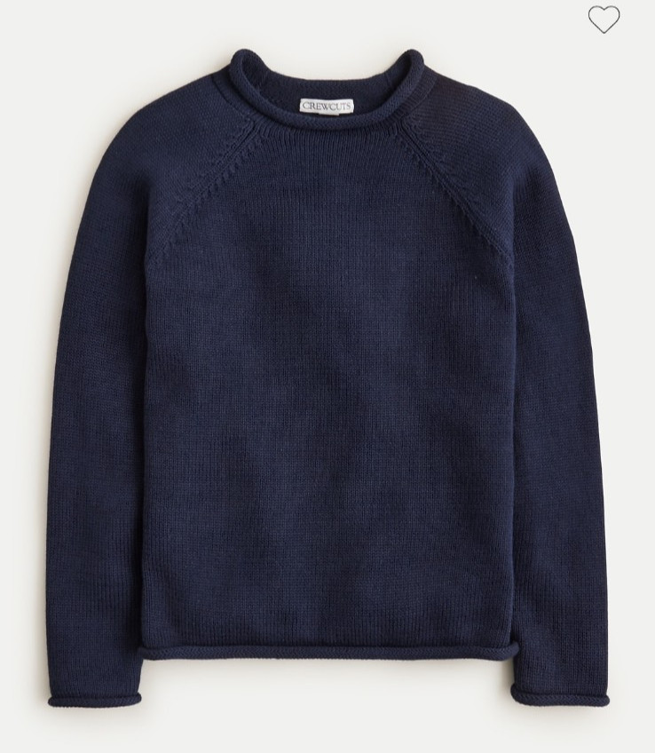 NWT Crewcuts Size S (6-7) 1988 Heritage Cotton Rollneck Sweater Navy Blue CP098 NWT Crewcuts Size S (6-7) 1988 Heritage Cotton Rollneck Sweater Navy Blue CP098