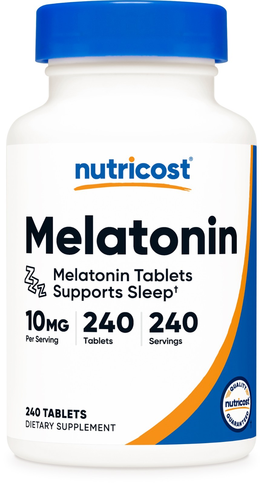 Nutricost Melatonin 10mg, 240 Tablets - 10mg Per Serving, Non-GMO, Gluten Free Nutricost Melatonin 10mg, 240 Tablets - 10mg Per Serving, Non-GMO, Gluten Free
