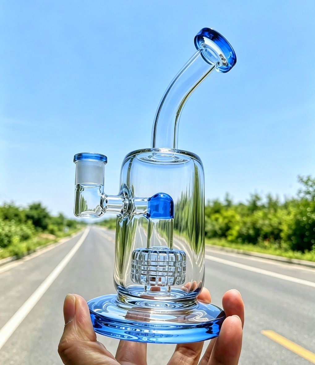 portable heady Matrix Recycler rig Base bubbler Water Smoking pipe bong 14mm big