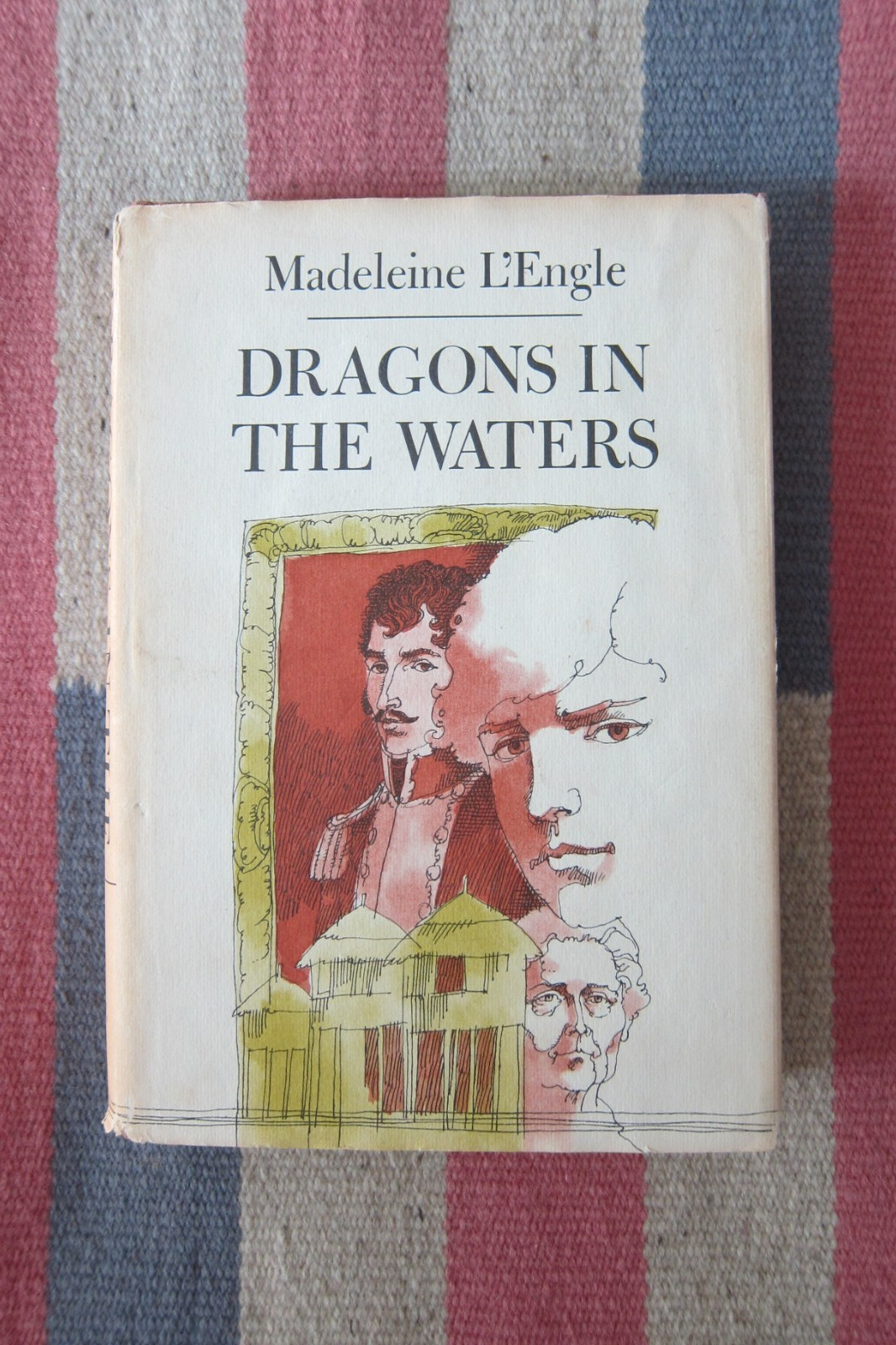 Vintage 1976 Dragons in the Waters by Madeleine L'Engle Hardcover Dust Jacket