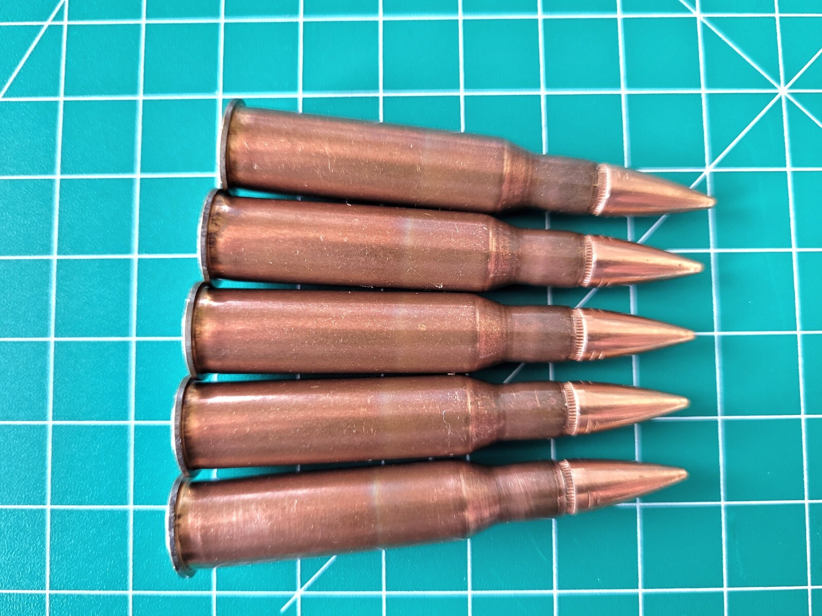 7.62x54R SNAP CAPS SET OF 5 Safety Training Copper Washed Mosin Nagant 7.62x54R SNAP CAPS SET OF 5 Safety Training Copper Washed Mosin Nagant