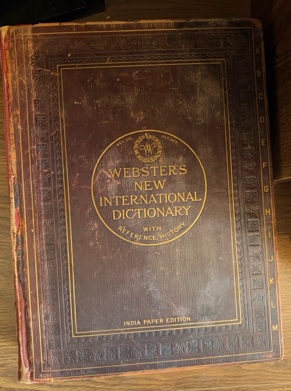 Antique Webster\'s New International Dictionary India Paper Edition Hardcover