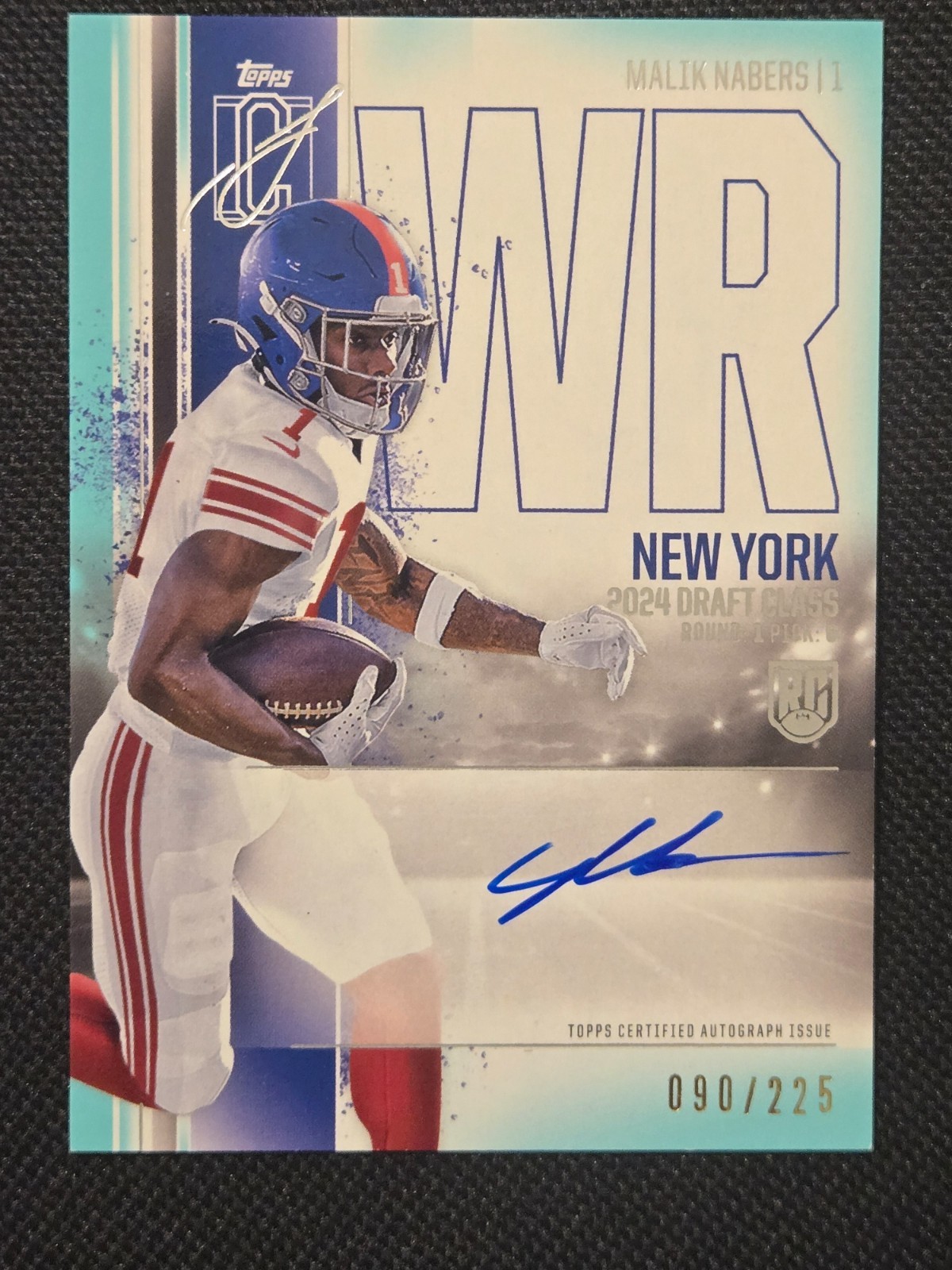 2024 Topps Signature Class Rookie Class Autographs Malik Nabers #RCA-MN #90/225 2024 Topps Signature Class Rookie Class Autographs Malik Nabers #RCA-MN #90/225