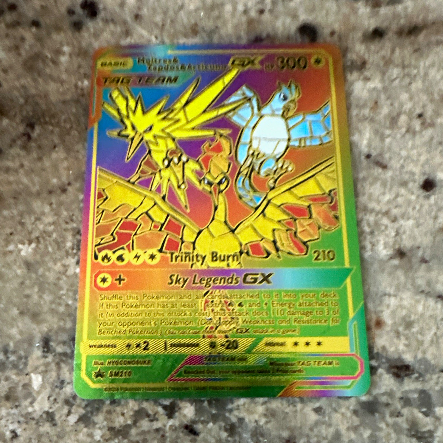 The Pokémon Company Moltres & Zapdos & Articuno GX SM210 TAG TEAM Promo Holo The Pokémon Company Moltres & Zapdos & Articuno GX SM210 TAG TEAM Promo Holo