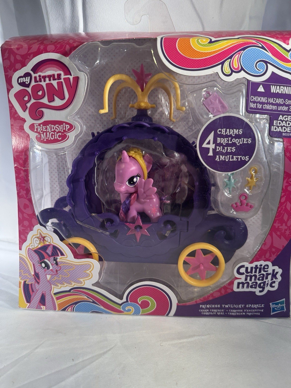 2014 Hasbro My Little Pony Charm Carriage Princess Twilight Sparkle New Sealed 2014 Hasbro My Little Pony Charm Carriage Princess Twilight Sparkle New Sealed