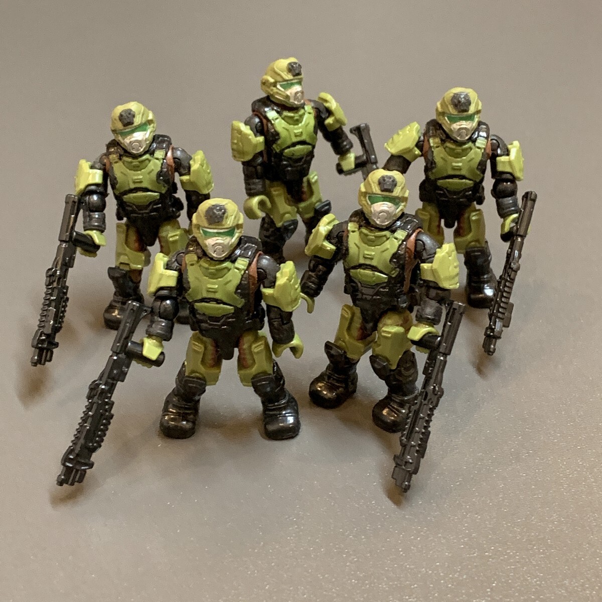 5x HALO Mega Bloks Construx UNSC Marine FIGURE 2014 97207 UNSC Weapons Pack II