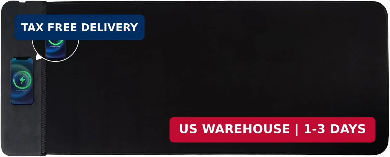 15W Large Gaming Mouse Pad with Superior Micro-Weave Cloth, Extended Desk Mousep