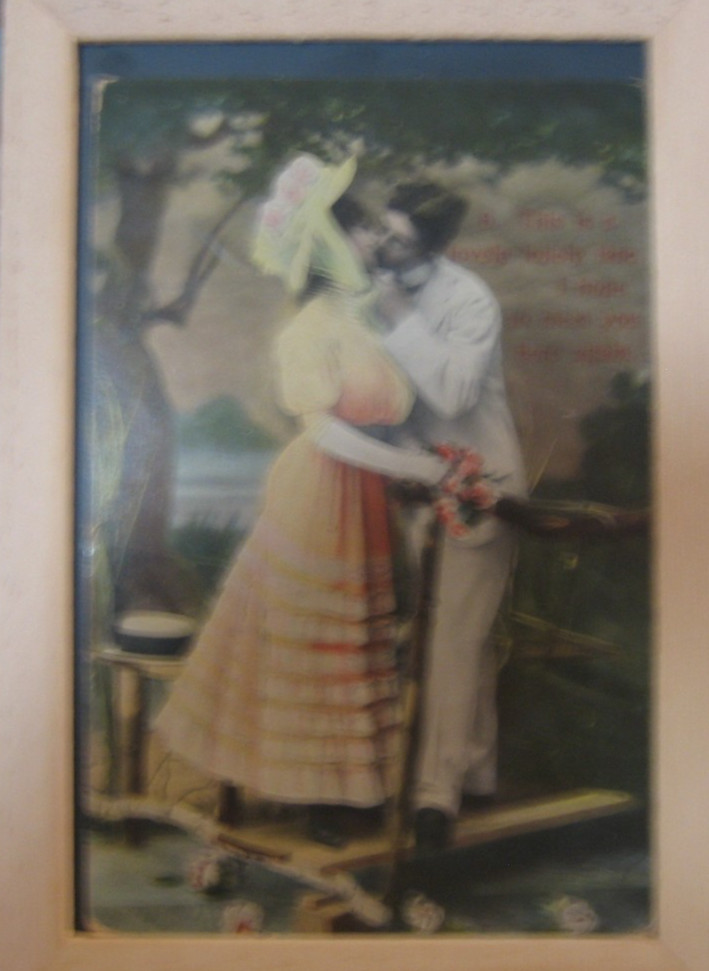 ANTIQUE ROMANTIC COUPLE POSTCARD COLORFUL SCRAPBOOKING CRAFTS GREAT AMERICANA ANTIQUE ROMANTIC COUPLE POSTCARD COLORFUL SCRAPBOOKING CRAFTS GREAT AMERICANA