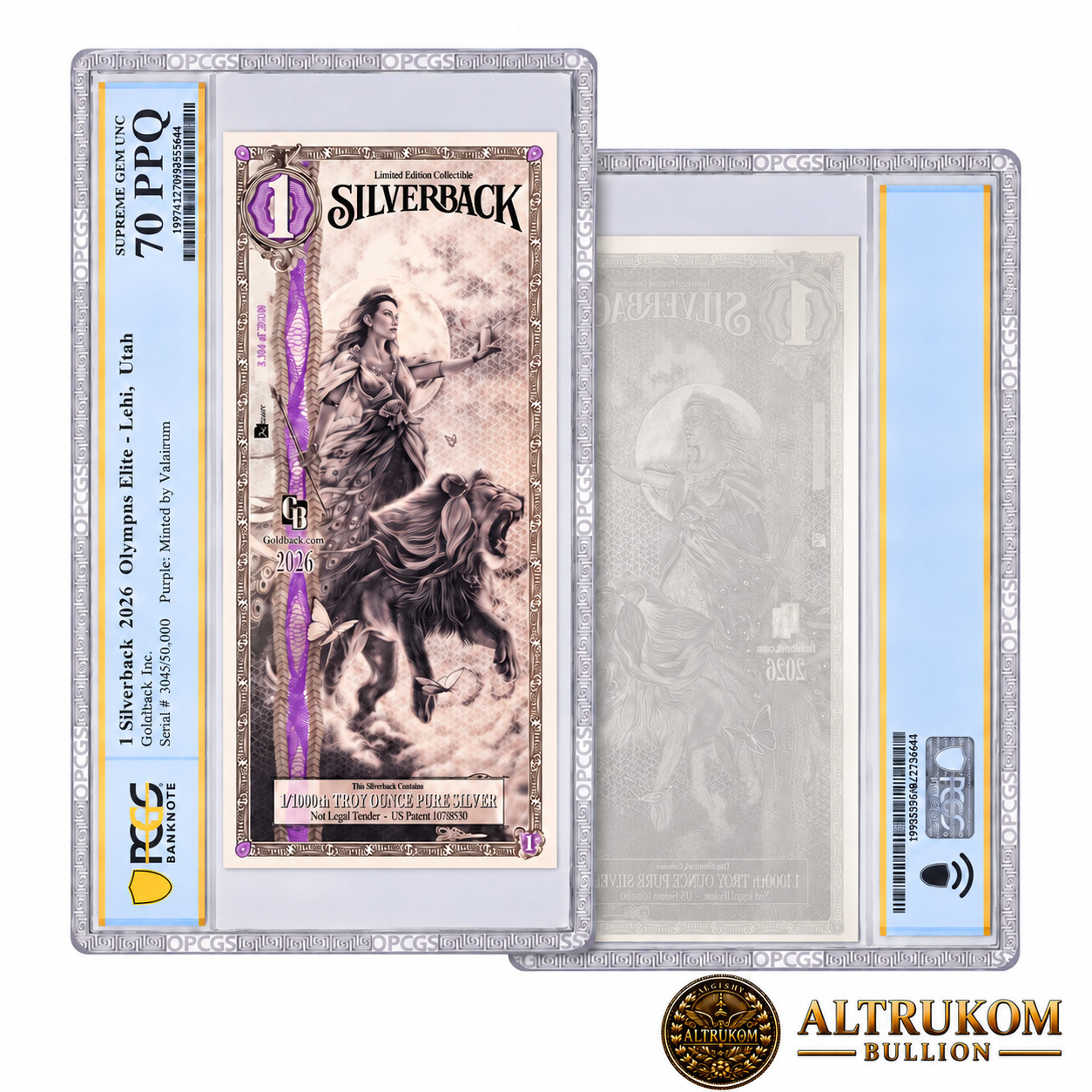 PRESALE 2026 Hera Elite Silverback PCGS 70 PPQ Purple Extremely Limited