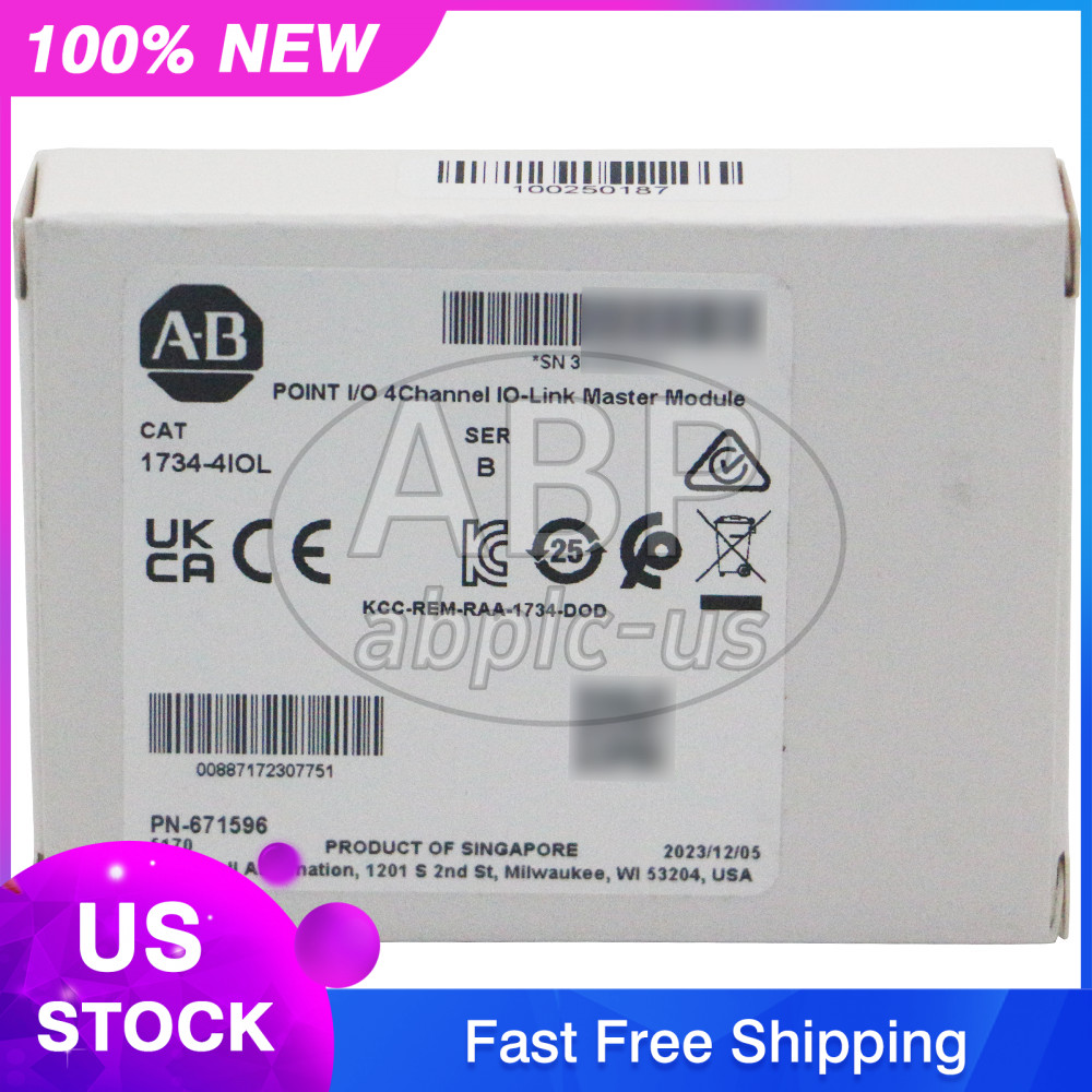 New Allen-Bradley 1734-4IOL POINT I/O 4Channel IO-Link Master Module