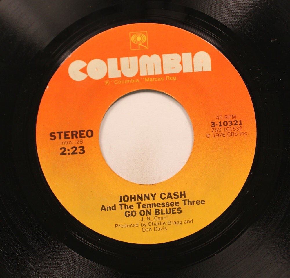 45 Johnny Cash & The Tennessee Three - One Piece At A Time / Go On Blues