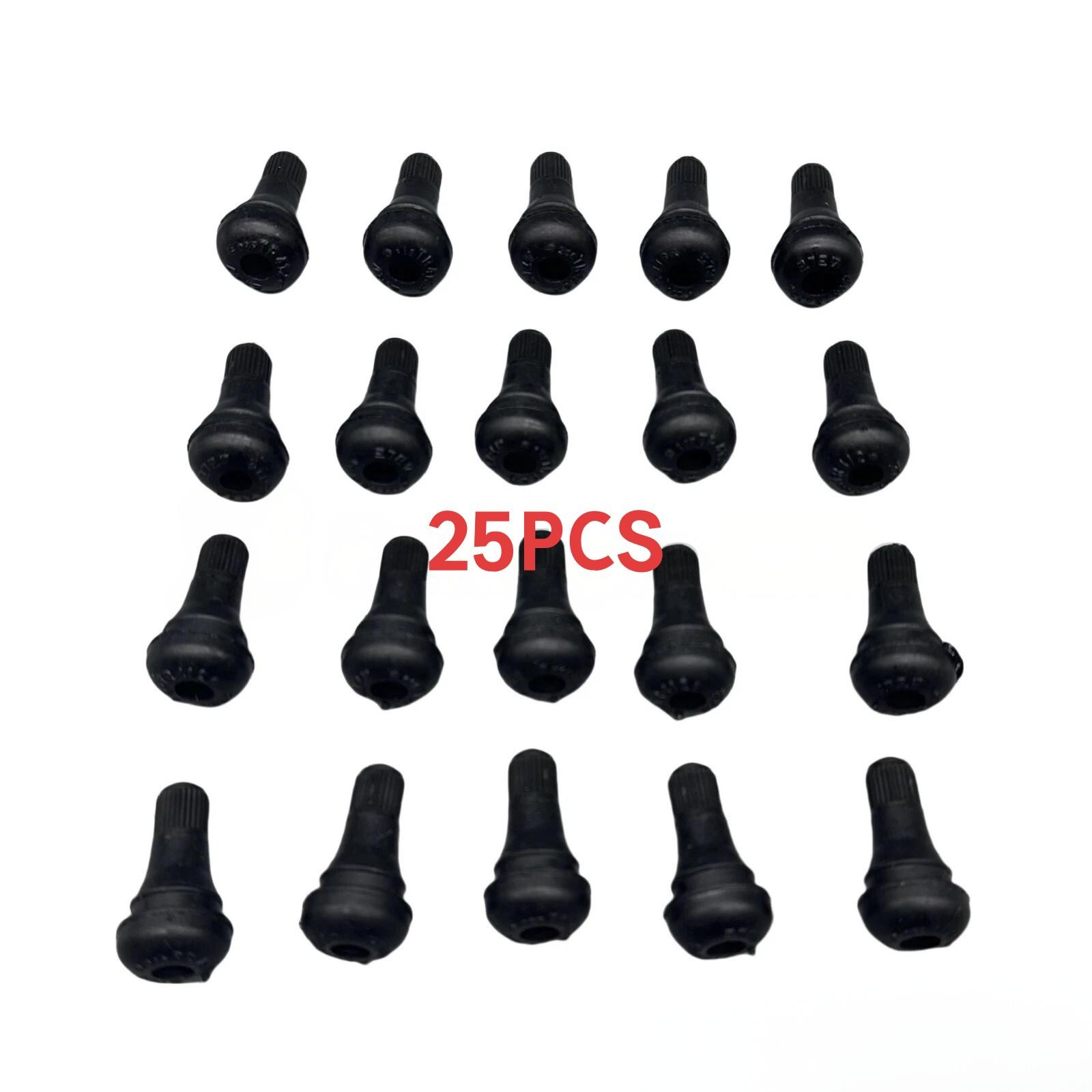 25Pcs TR412 Tubeless Tire Valve Stems Stubby for ATV, Lawn Mower, Etc US