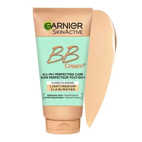 Garnier SkinActive BB Cream Hyaluronic Acid + Aloe Vera, Light to Medium Garnier SkinActive BB Cream Hyaluronic Acid + Aloe Vera, Light to Medium