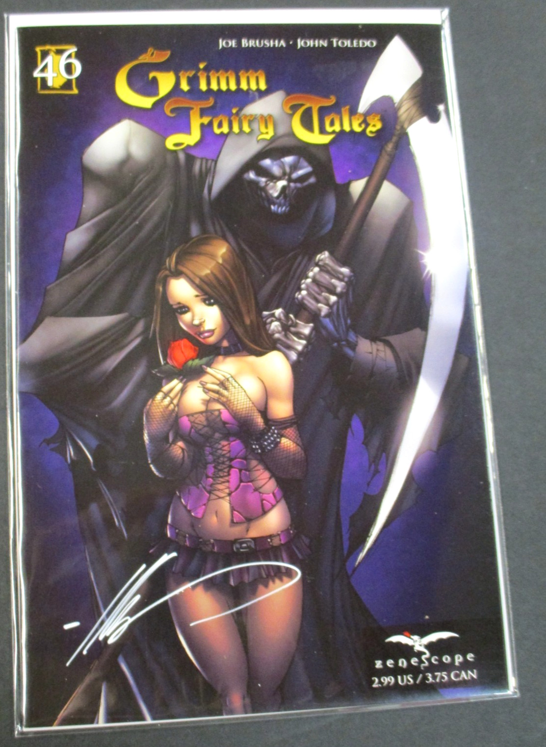 SIGNED ALE GARZA GFT GRIMM FAIRY TALES #46 KILLER COVER ART NM/MT CE COA AO103