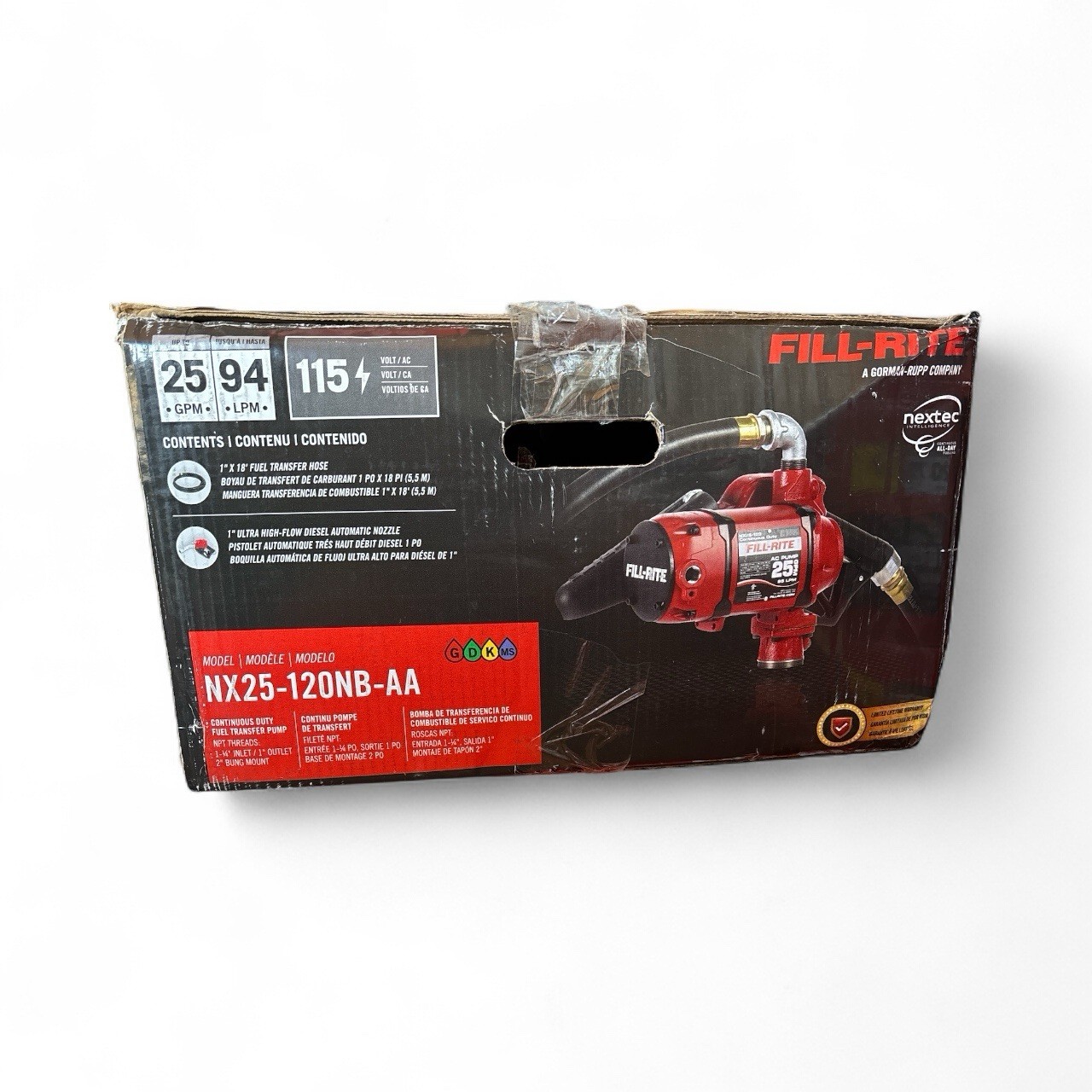 Fill-Rite NX25-120NB-AA Continuous Duty Fuel Transfer Pump New Open Box Fill-Rite NX25-120NB-AA Continuous Duty Fuel Transfer Pump New Open Box