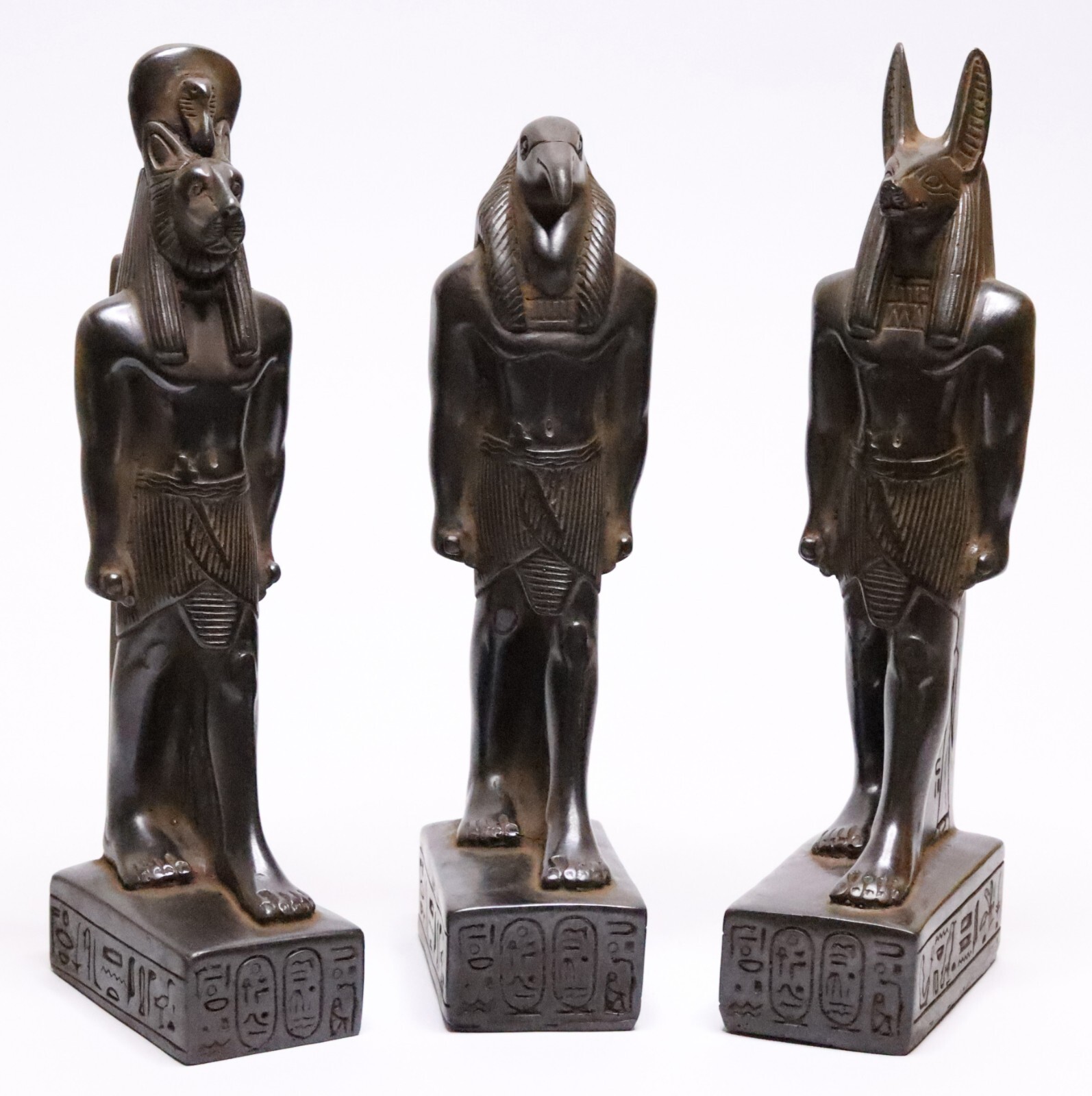 3 Egyptian Antiques Goddesses Statues Anubis Sekhmet Thoth Ancient Egypt Stone 3 Egyptian Antiques Goddesses Statues Anubis Sekhmet Thoth Ancient Egypt Stone
