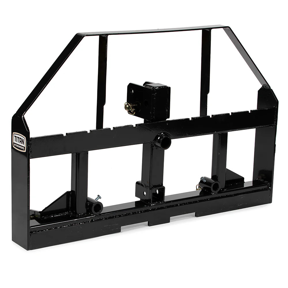 Titan Attachments Standard Series 3 Point Pallet Fork Frame Fits Cat I & II