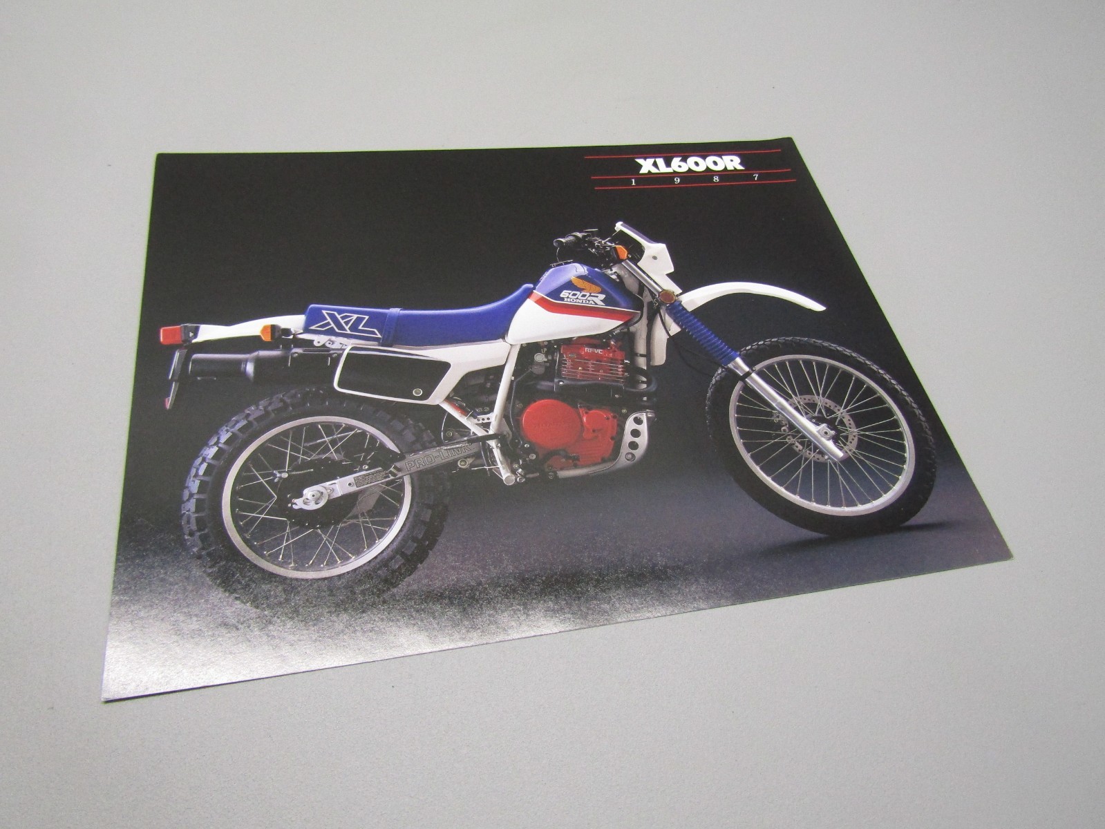 1987 HONDA XL600R ORIGINAL DEALER SALES BROCHURE NOS