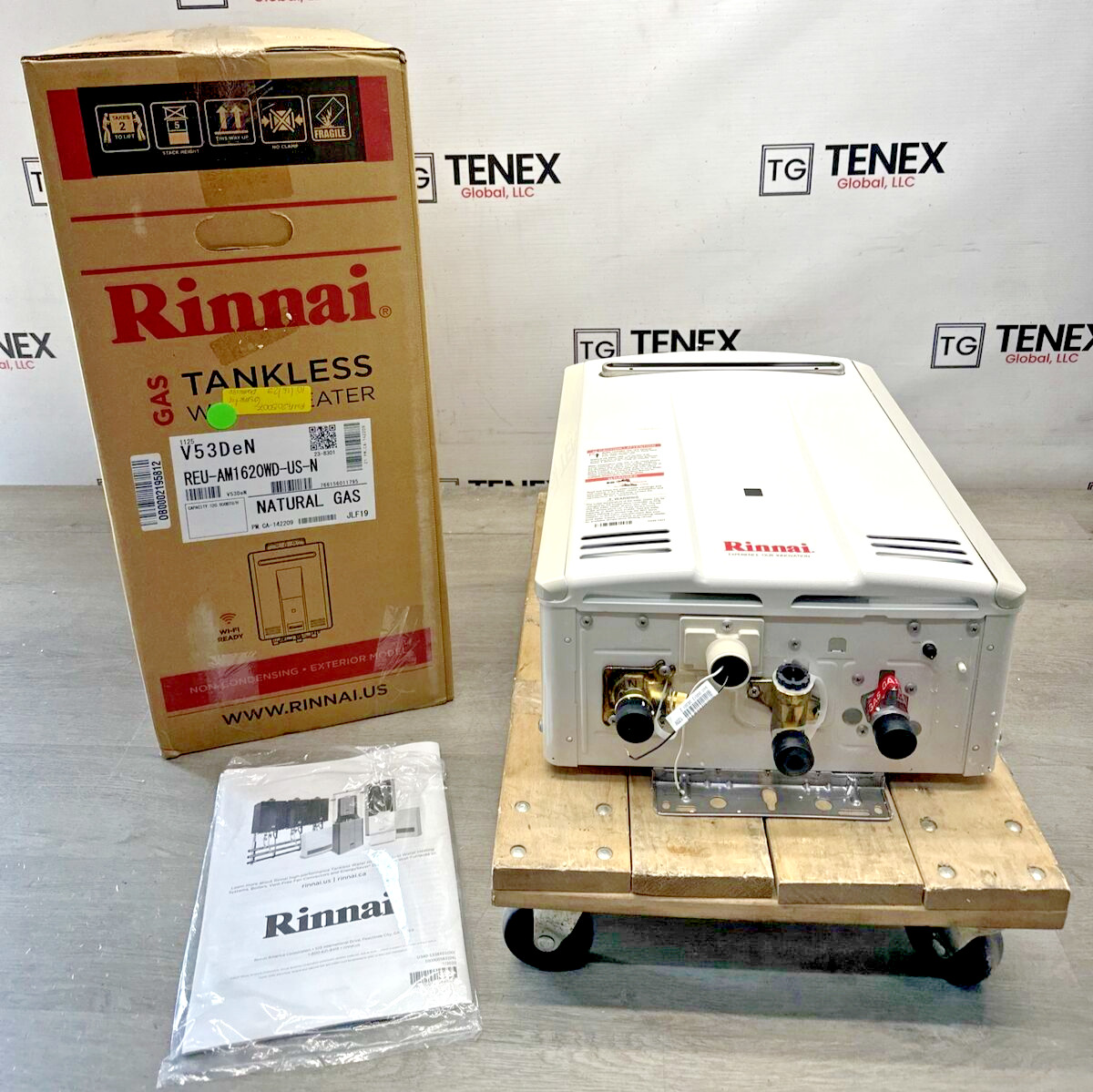 Rinnai V53DeN Outdoor Tankless Water Heater Natural Gas 120K BTU (T-23A #4274)