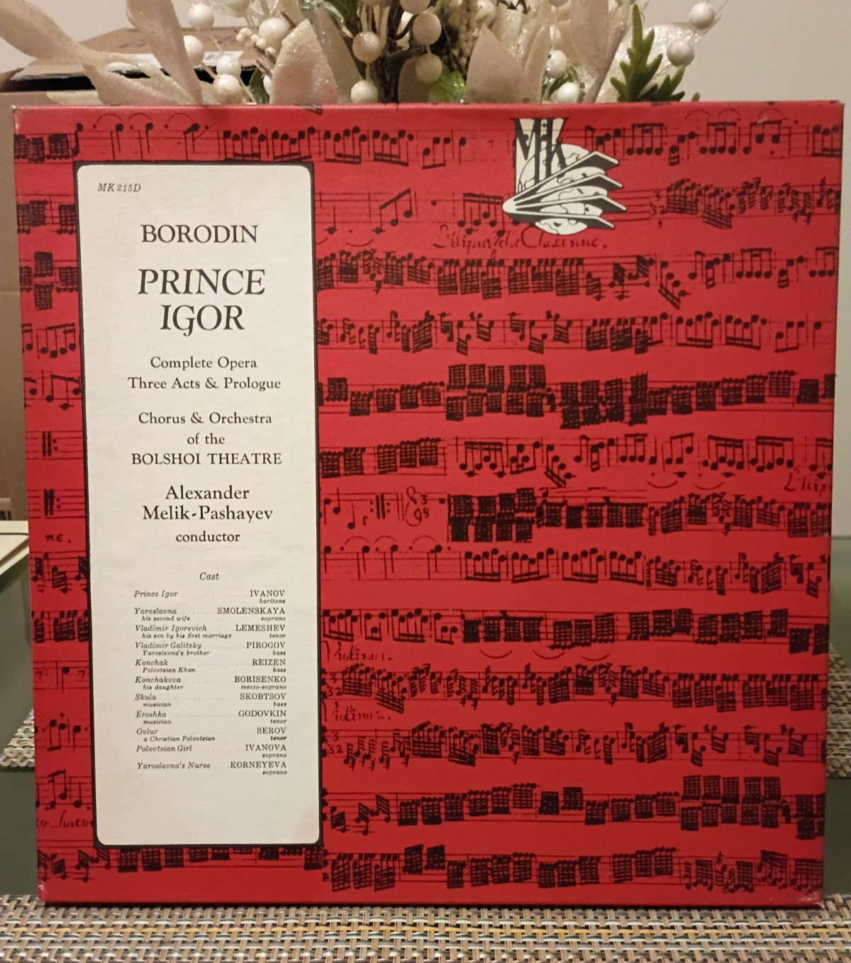 BORODIN~PRINCE IGOR Complete Opera 4 LP BOX SET~USSR~ MK # 215D BORODIN~PRINCE IGOR Complete Opera 4 LP BOX SET~USSR~ MK # 215D