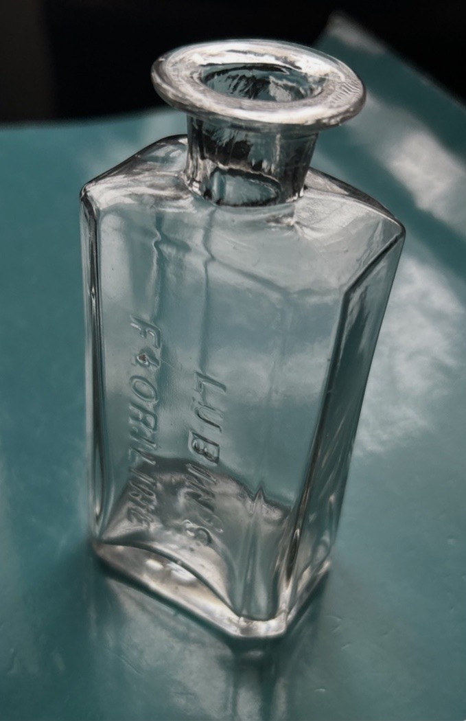 Pontil Age Bottle 1860s Floriline Flint Glass Very Crude NY City Amazing
