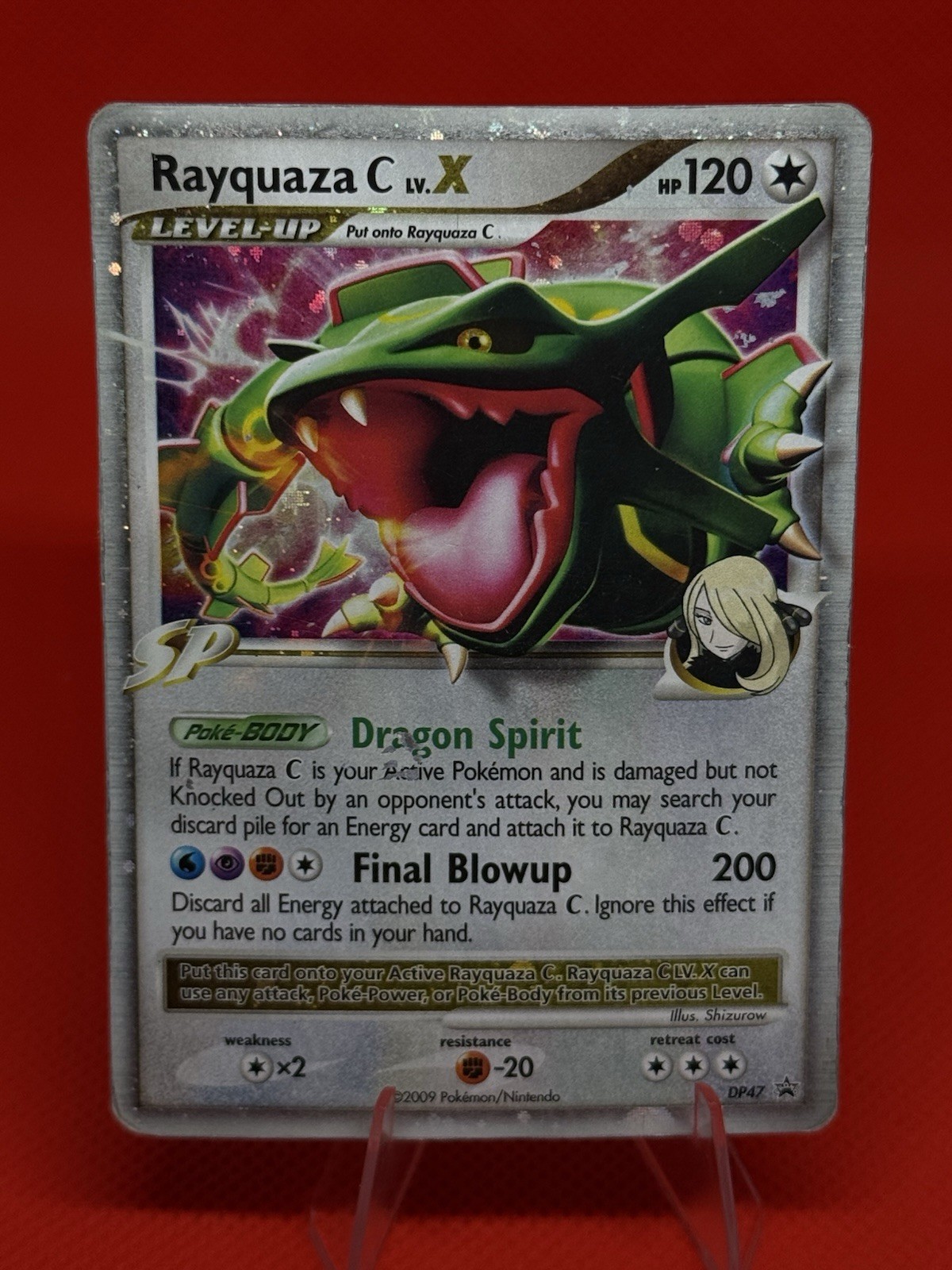 Pokemon TCG Rayquaza C LV.X DP47 Diamond & Pearl Holo Promo 2009 English Pokemon TCG Rayquaza C LV.X DP47 Diamond & Pearl Holo Promo 2009 English