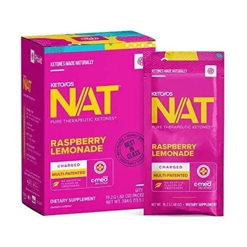 PRUVIT Keto OS NAT Raspberry Lemonade Charged 20 Pack New PRUVIT Keto OS NAT Raspberry Lemonade Charged 20 Pack New