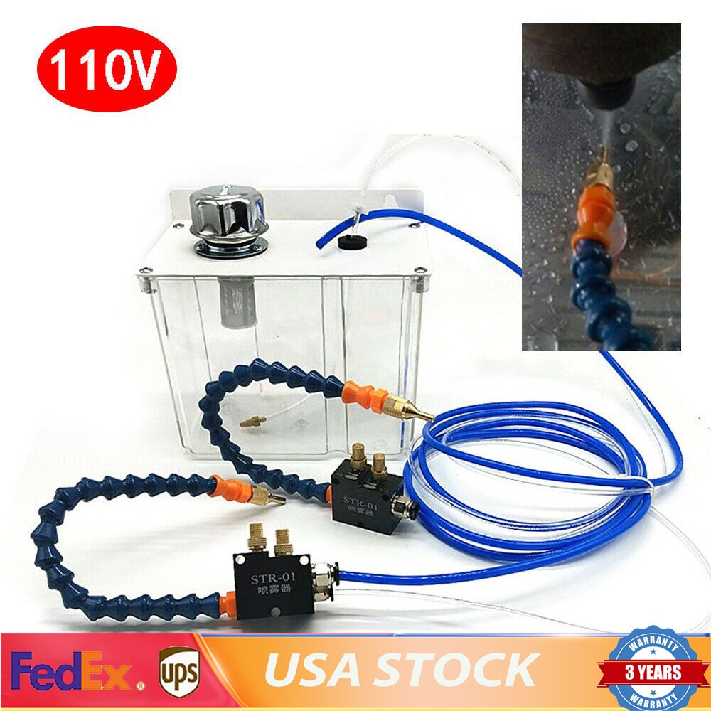 Coolant Cooling Spray Pump Mist Sprayer System for CNC Lathe Milling Machine New