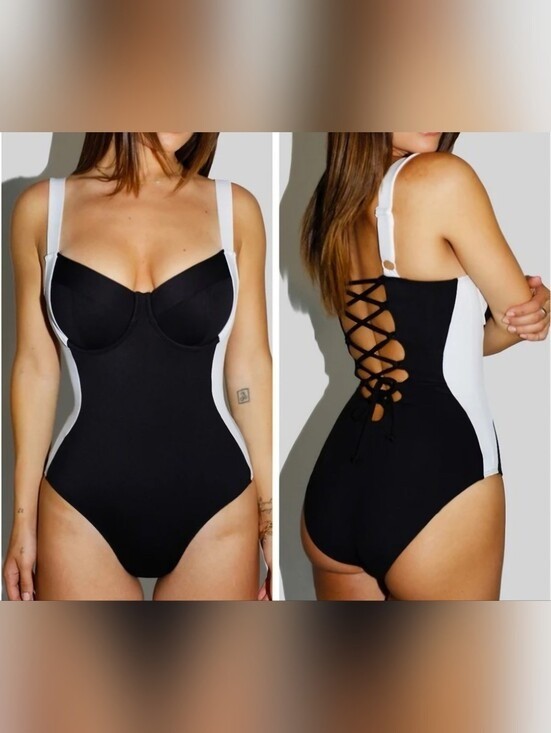 *NEW* TA3 Lifty Contour Black/White One-Piece Swimsuit Shaping, size S Short F/G *NEW* TA3 Lifty Contour Black/White One-Piece Swimsuit Shaping, size S Short F/G