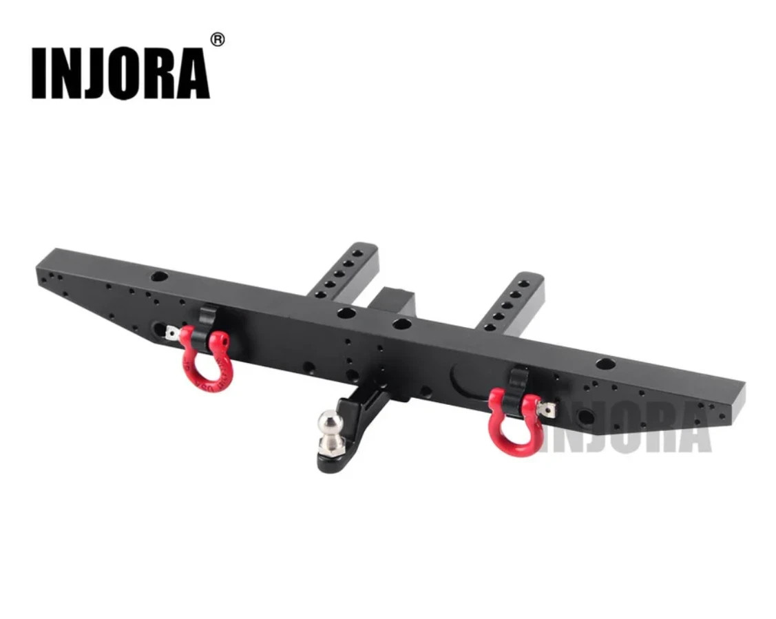 INJORA Metal Rear Bumper w/ D-Rings 1/10 RC Crawler Traxxas TRX-4 TRX4 Black INJORA Metal Rear Bumper w/ D-Rings 1/10 RC Crawler Traxxas TRX-4 TRX4 Black