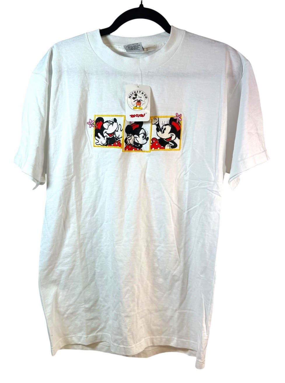 Vintage 90s Y2K Disney Mickey Co Classic Minnie Mouse Embroidered T Shirt NWT M Vintage 90s Y2K Disney Mickey Co Classic Minnie Mouse Embroidered T Shirt NWT M