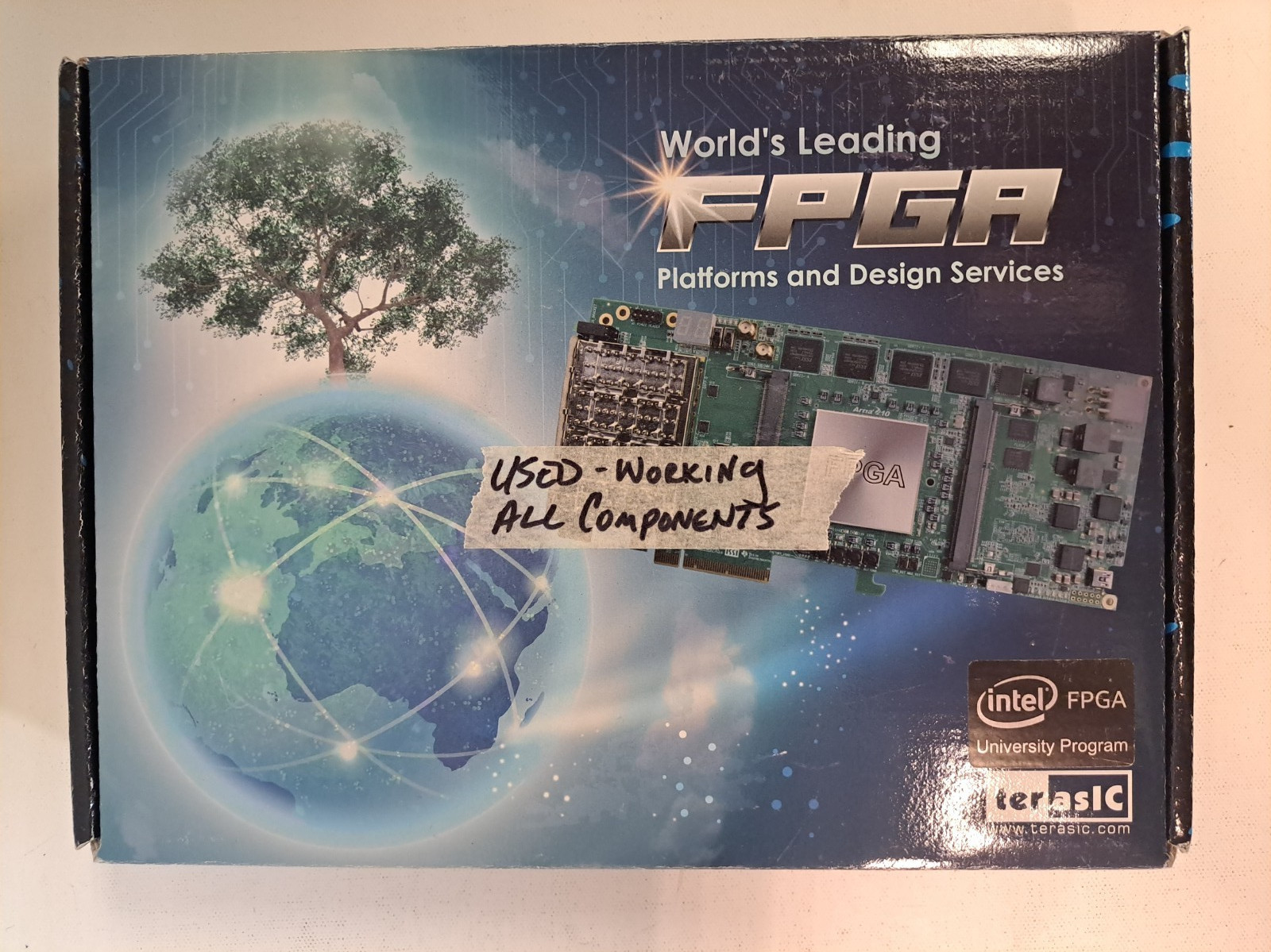 Terasic DE0-CV Altera Cyclone V FPGA Board Dev Kit Intel University CIB USED