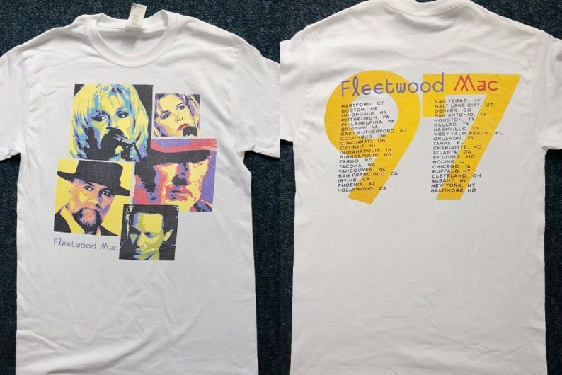 Vtg 1997 Fleetwood Mac Back And Loving It Reunion Tour T-Shirt, 90s Fleetwood Ma