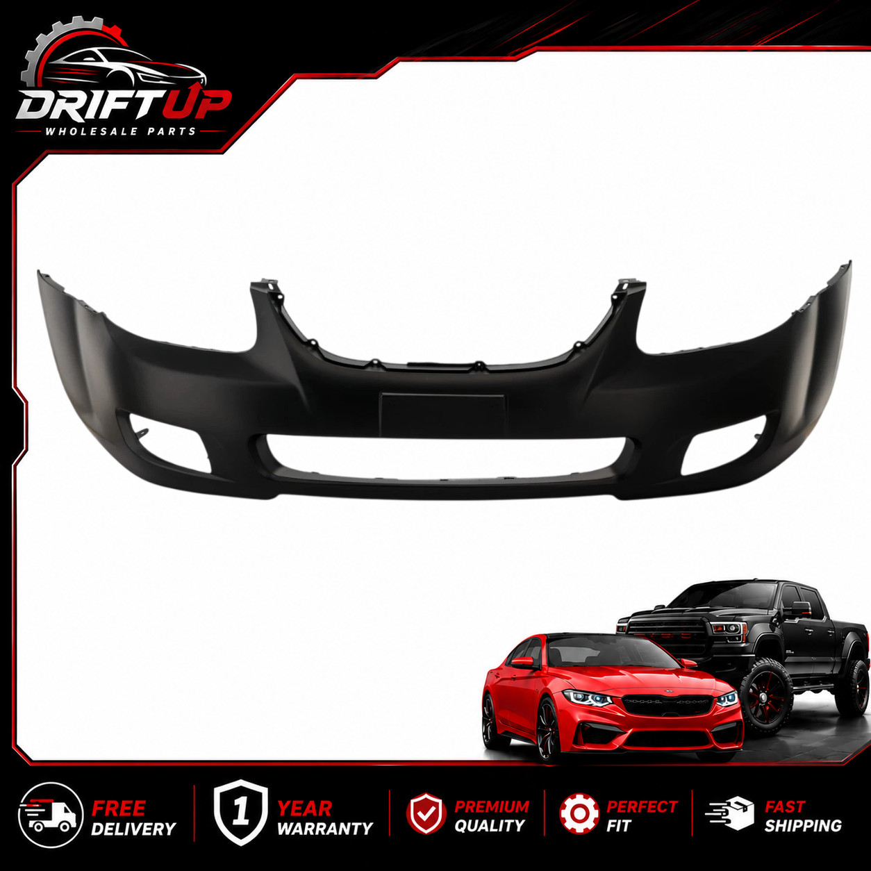 Front Bumper Cover For 2007-2009 Kia Spectra Primed KI1000134 865112F501