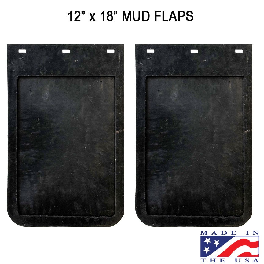 2 Rubber Truck Mud Flaps 12 in Wide x 18 2 Rubber Truck Mud Flaps 12 in Wide x 18