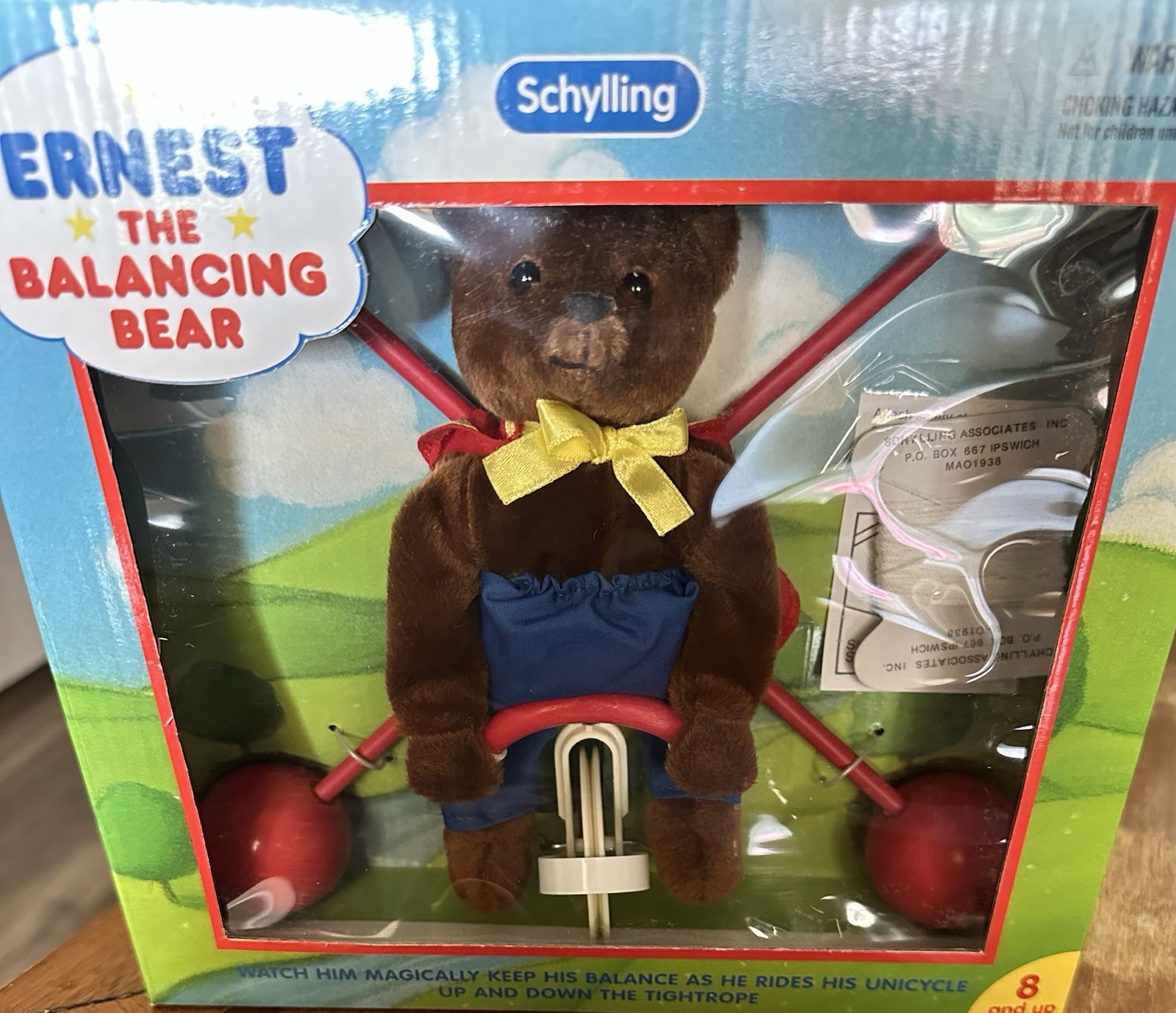 ERNEST THE BALANCING BEAR Vintage Toy by Schylling, 2002 New In Box ERNEST THE BALANCING BEAR Vintage Toy by Schylling, 2002 New In Box