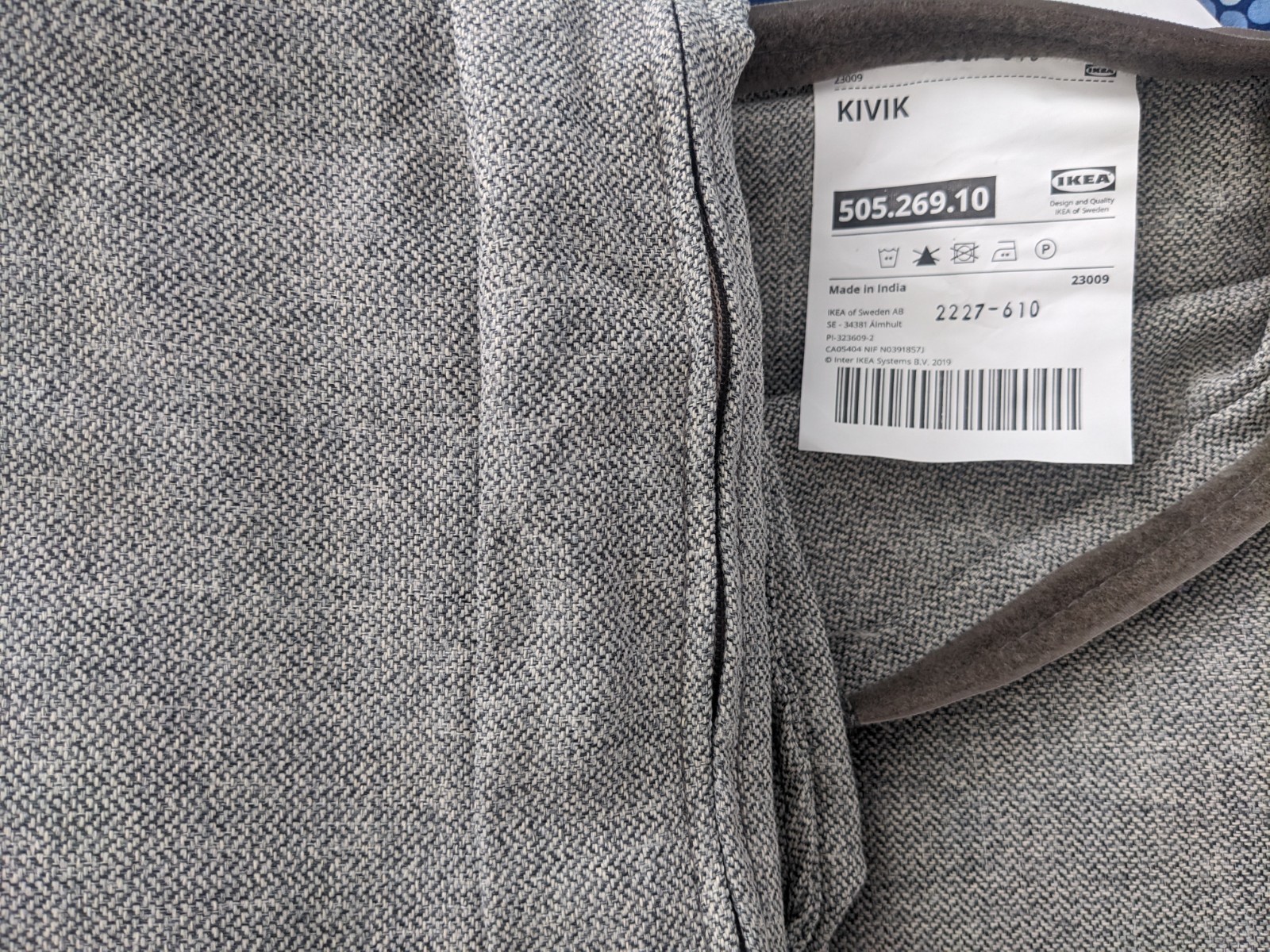 IKEA KIVIK Cover Slipcover For Loveseat 2 Seat in Tibbleby Beige/Gray IKEA KIVIK Cover Slipcover For Loveseat 2 Seat in Tibbleby Beige/Gray