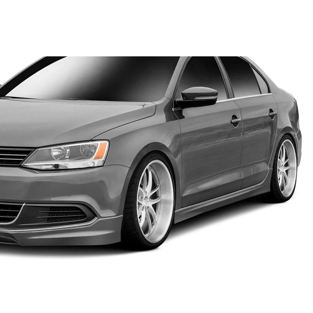 For Volkswagen Jetta 11-14 Duraflex Votex Style Fiberglass Side Skirts Unpainted