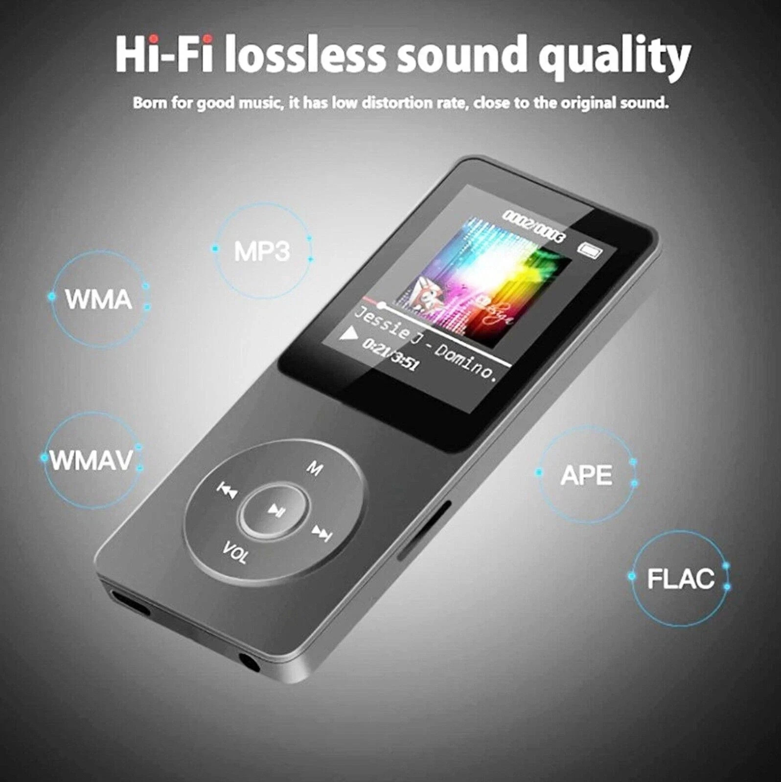 Bluetooth MP4/MP3 Lossless Music Player FM Radio Recorder Sports Support 128GB