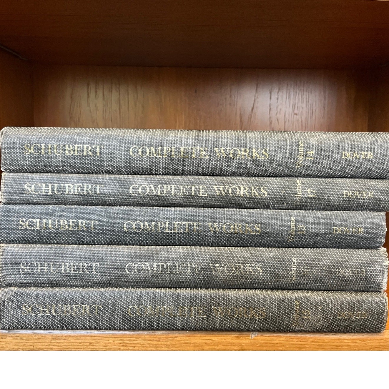 Schubert Complete Works: Lieder & Songs for One Voice, Dover Hardcover 5-Vol Set