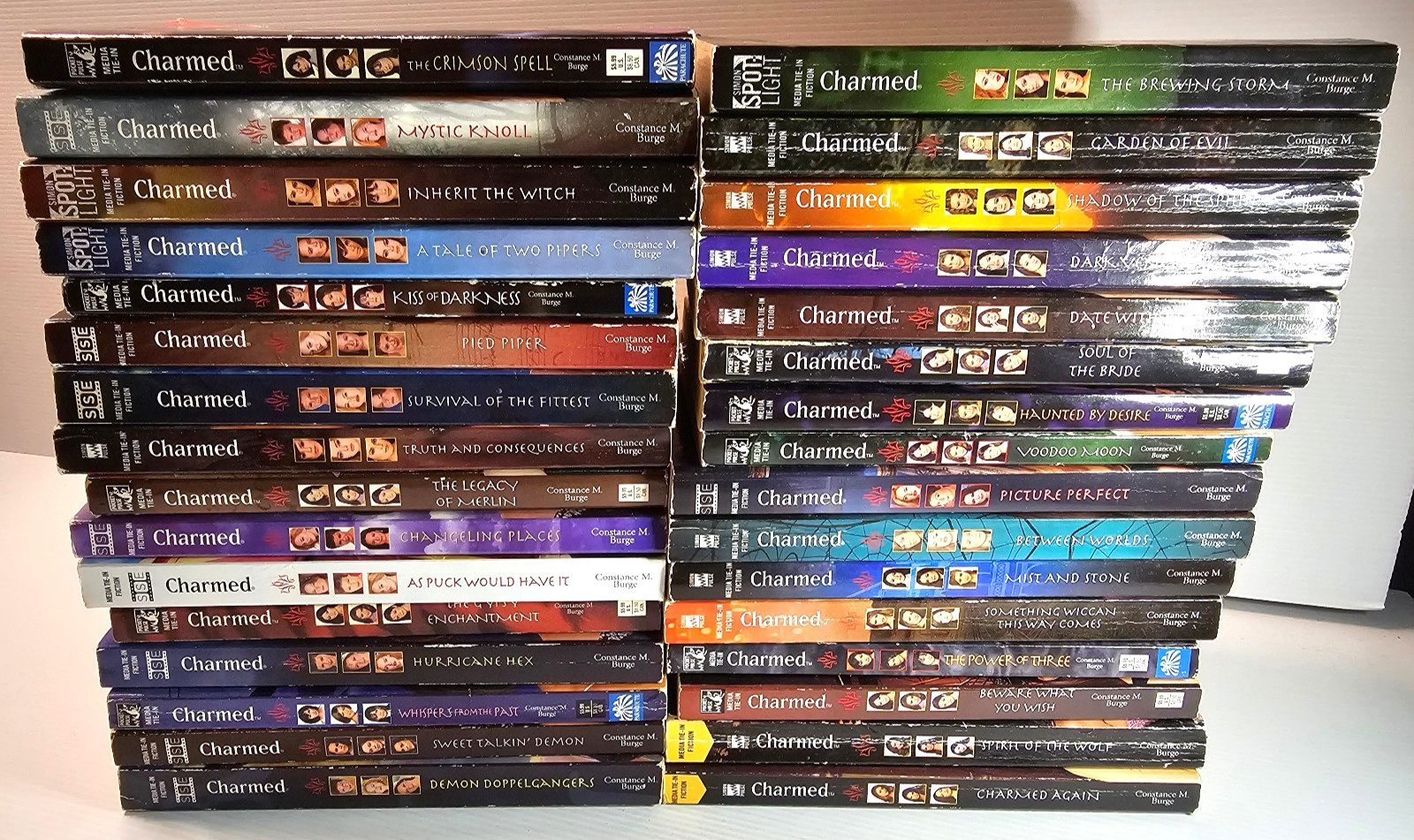 33 x Charmed Series Paperback Based on the TV Series by Constance M. Burge 2000s 33 x Charmed Series Paperback Based on the TV Series by Constance M. Burge 2000s