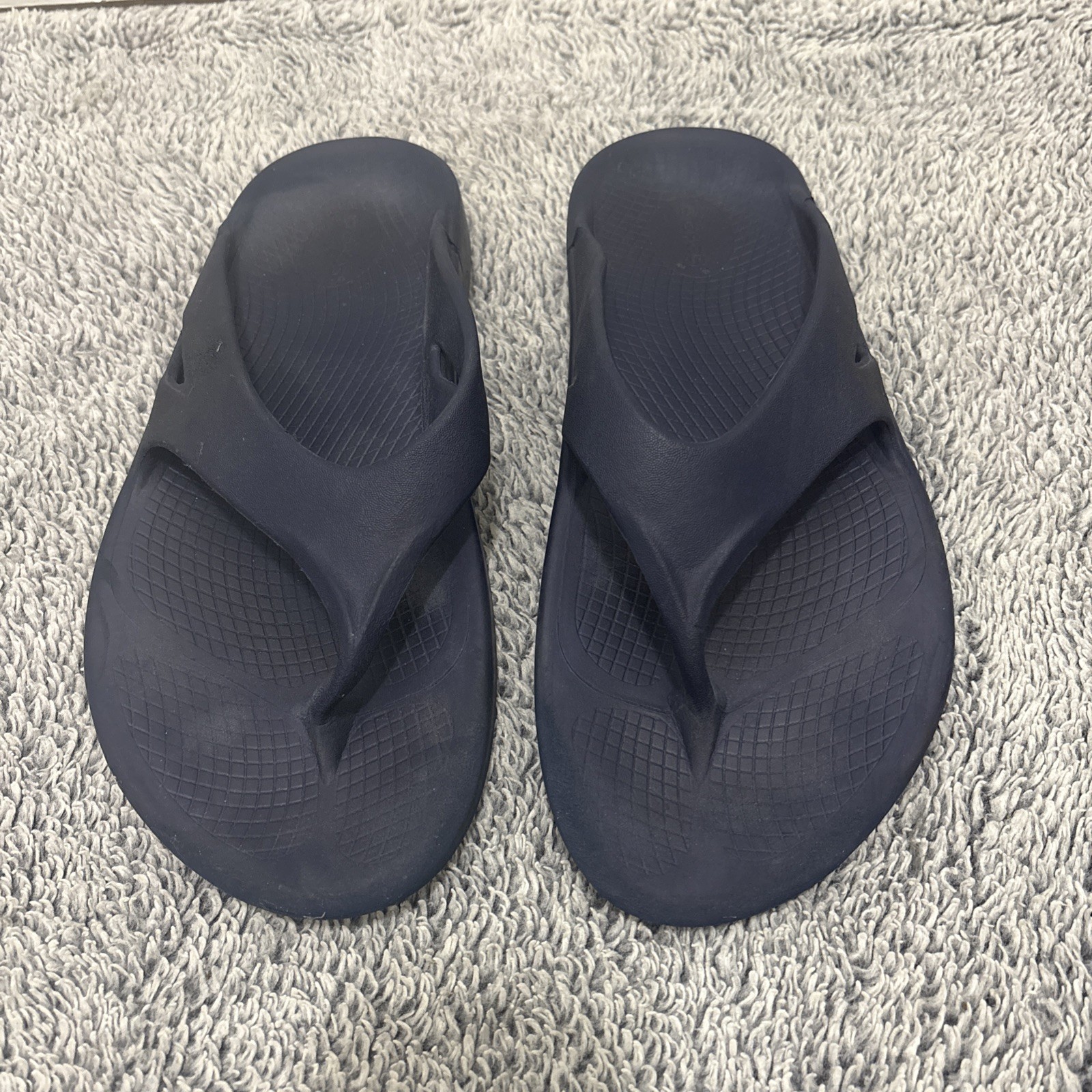 Oofos The Original Recovery Footwear Navy Blue Mens 11 Womens 13