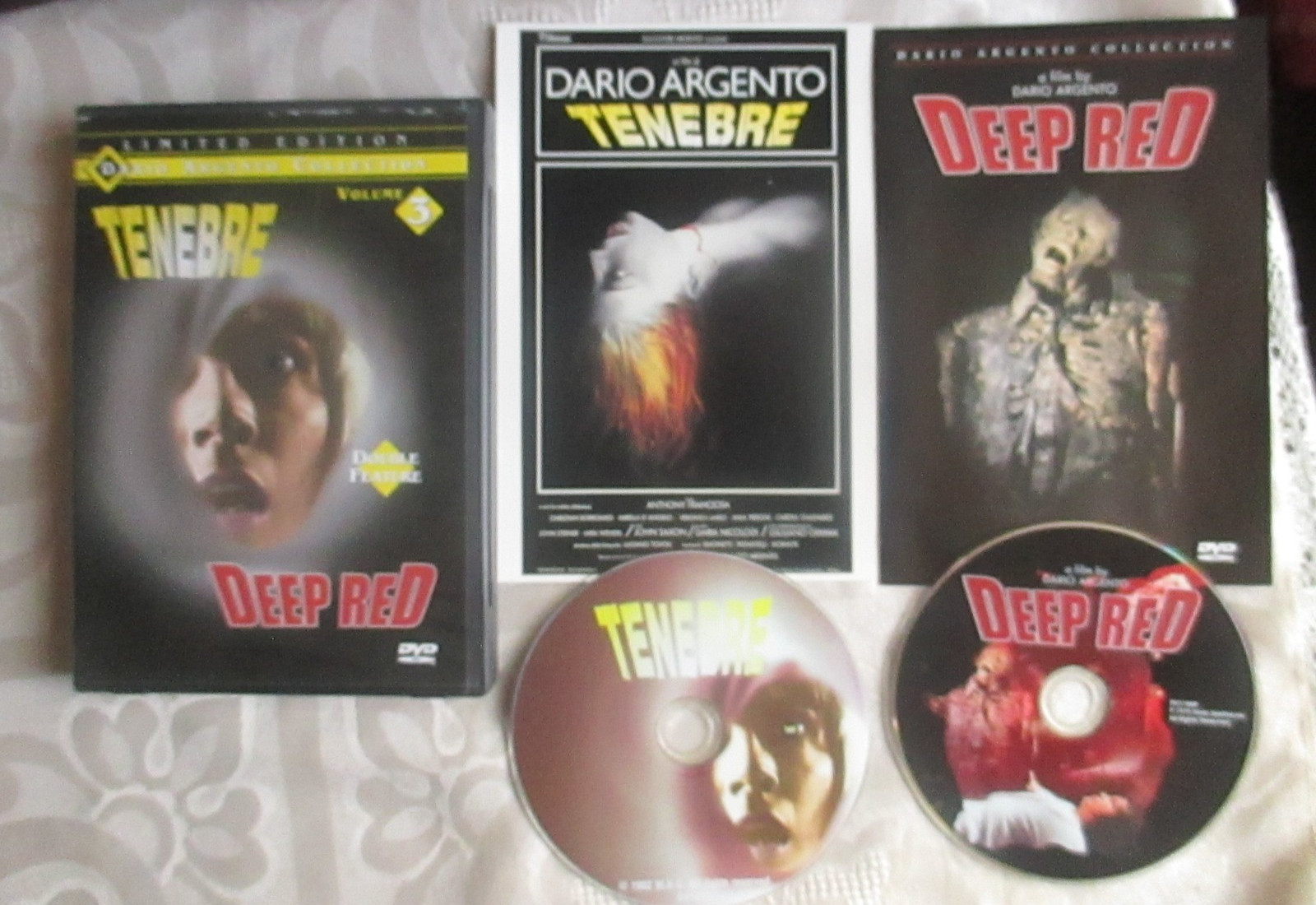 Dario Argento Collection Vol. 3: Deep Red/Tenebre Anchor Bay 2 DVD Set 2001