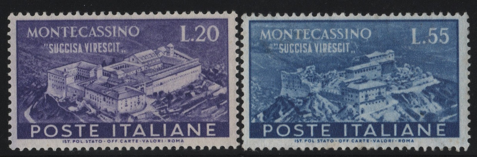 Italy 1951 “Montecassino” M.N.H.