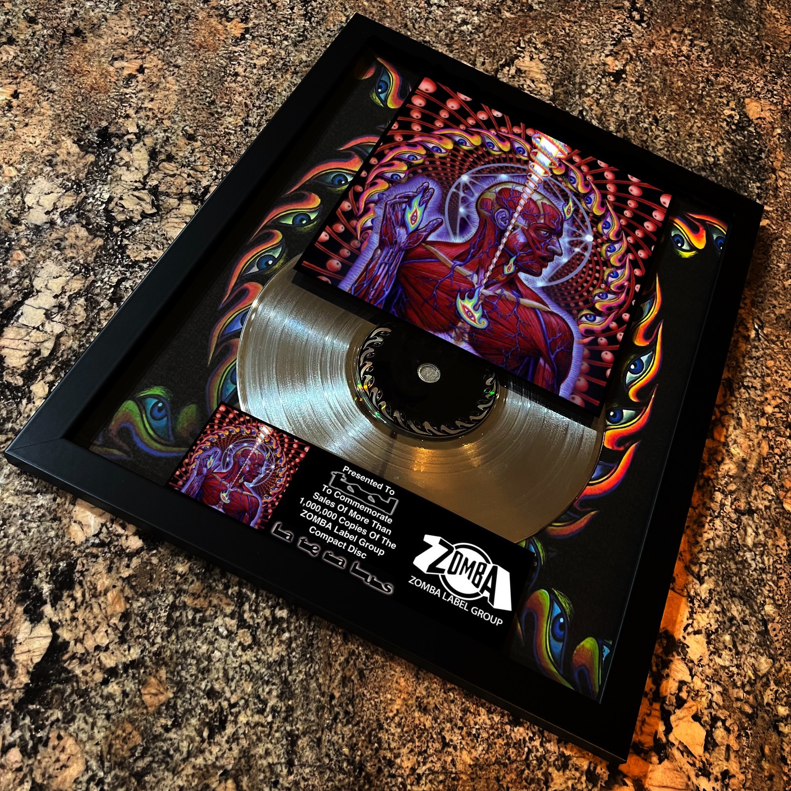 TOOL ( LATERALUS ) Platinum Music Award Vinyl LP Record CD