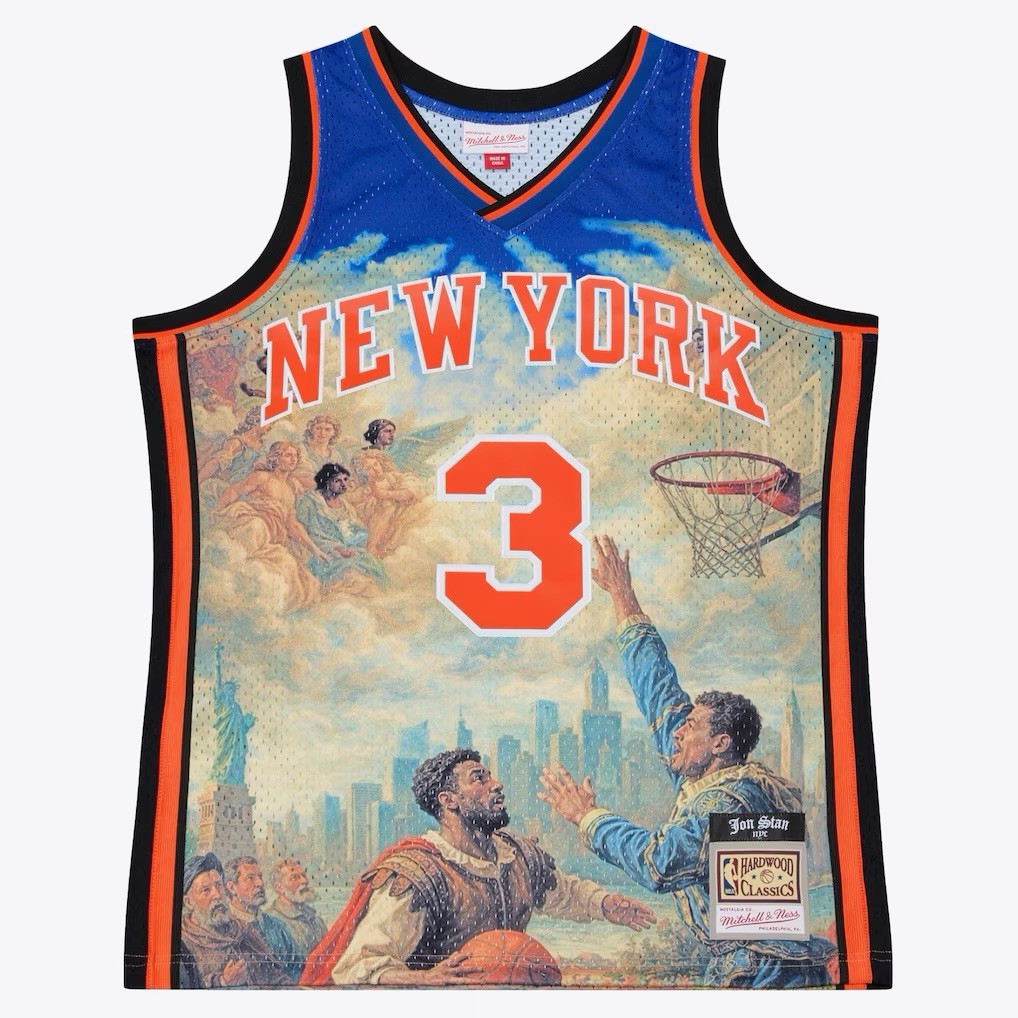 Large - Jon Stan Stephon Marbury New York Knicks Mitchell and Ness Jersey
