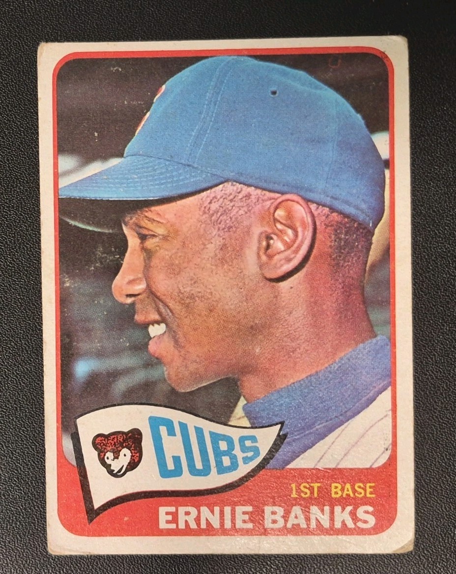 1965 Topps - Ernie Banks #510 VG / VG-EX Chicago Cubs Crease Free 1965 Topps - Ernie Banks #510 VG / VG-EX Chicago Cubs Crease Free