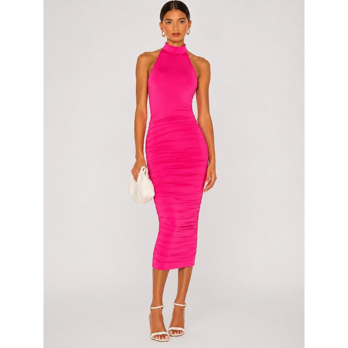 NWT SUPERDOWN Mallory High Neck Dress Hot Pink Size XS NWT SUPERDOWN Mallory High Neck Dress Hot Pink Size XS